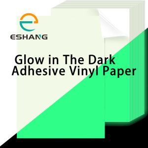 Glow in The Dark PVC Sticker Paper A4 Inkjet Printable Adhesive Film for Safety Signs Halloween Decor & Nightly Visibility Lab