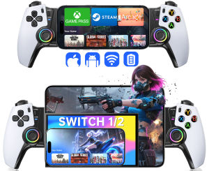 BEBONCOOL | BEBONCOOL MC500 Hall Effect Wireless Gamepad for Android/ios/Switch Mobile Controller with Turbo Back Buttons 800mAh Battery