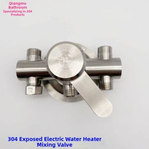 Cold and Hot Mixer Valve Shower Set 304 Stainless Steel