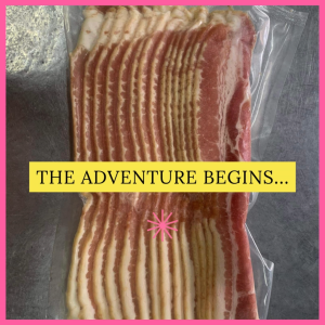 Smoked Bacon Slices 250G– Premium Fresh Frozen Pork Bacon Rich Smoky Flavor Convenient and Ready to Cook