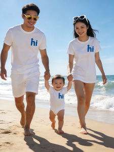 JIEBANXI | Family Matching T-Shirts Summer Photography Short Sleeve