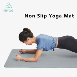 FUYOGI TPE 8MM Yoga Mat with Bag Wide 61CM Non Slip Yoga Mats Yogamat Pilates/Sports/Exercise Mat