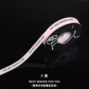 Ruy Băng Lụa Satin Ins Style Fresh Flower Packaging Ribbon Baking Cake Ribbon Silk Gift Ribbon Spiral Thread Satin Fabric