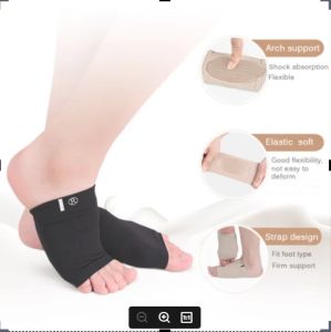 1 pair of arch support sleeves pads plantar fasciitis metatarsal compression support heel bone spur foot care flat feet pain relief sleeve socks for men and women