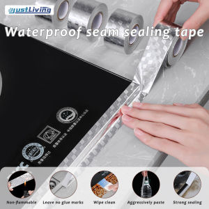 JustLiving 10mx3cm Kitchen Sink Waterproof Sticker Anti-mold Waterproof Tape Bathroom Countertop Toilet Gap Self-adhesive Seam Stickers Sealing Strip Gap Seam Sticker High-Temperature-Resistan Sealing Tape