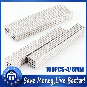 【Local delivery】 100pcs Small Mini Neodymium Magnet Dia 4MM 6MM Round Magnets Disc Rare Earth Neodymium Magnet LZC-Magnet-Disc