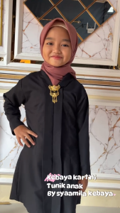 Long Tunik Anak/Kebaya Kartini Panjang Anak SD bahan Katun Micro Premium