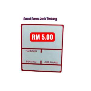 Timbang Sticker untuk semua penimbang