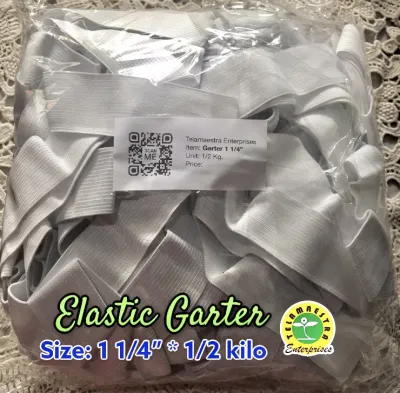 Elastic Garter High Elasticity knit Sewing Band for Waist Band Flat Elastic Band Tape for Garment Sewing per Kilo 1/4kl. or 1/2kl. Sulit Pack (Different Size)