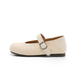 Hotwind | Woven Texture Mary Jane Flats for Women Light and Soft Bottom Spring Summer Shoes