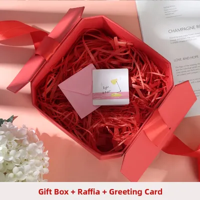 Birthday Gift Box INS Style Packaging Box Empty Box Premium Feeling Present Box Korean Version Card Paper Material