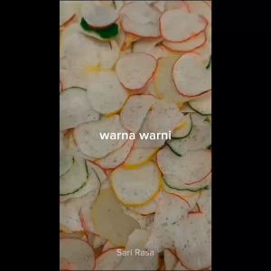 Kerupuk Bawang Warna Warni / Kerupuk Bawang Bibir / Kerupuk Bawang Mentah 1 Ball (5kg)