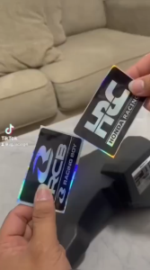 Emblem hugger-Emblem Airblade model sticker emblem spakbor kolong motor vario beat hologram hitam