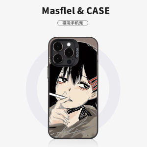 Magnetic Anime Saw Man Phone Case for Apple 15/14/13/12/11 Promax Matte Xiaomi 12/13/14 Ultra Soft Shell Redmi K60 Mens Model