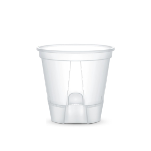 5Pcs Self-watering Pot Transparent Flowerpot with Reservoir Indoor Planter for Plants Plastic Orchid Pot Home Bonsai Decor