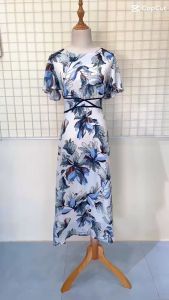 (VT) Đầm Trung Niên Trẻ Trung Thiết Kế Trang Nhã Thanh Lịch Sang Trọng Đi Tiệc Cao Cấp Cho Bà Cho Mẹ U40 U50 U60 lt657