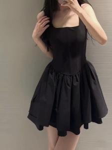 Đầm Dây Không Tay Cao Cấp Cho Nữ Mùa Xuân Hè 2025 Đầm Dây Bó Sát Đầm Dây Không Tay Đầm Dây Polyester Đầm Dây Gợi Cảm