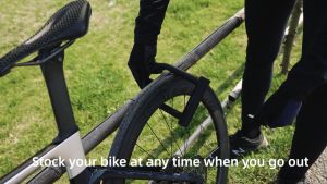 ROCKBROS Khóa xe đạp hợp kim kẽm Bold MTB xe đạp đường trường Key khóa chống trộm an toàn điện Khóa xe đạp với 3 phím phụ kiện xe đạp