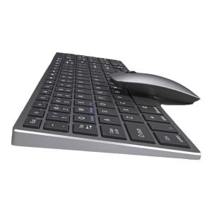 EWEADN | Bộ Bàn Phím và Chuột Bluetooth Không Dây cho Laptop Văn Phòng Gõ Phím Êm Có Sạc - kiểu dáng đơn giản có thể tắt tiếng