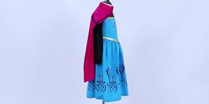 Queen Dress For Girls Long Sleeve Dress Elsa Cosplay Costume Princess Halloween Dress Kids Party Vestido Fantasia Children