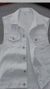 Áo gile nam áo khoác denim không tay phong cách thể thao mạnh mẽ cá tính N46