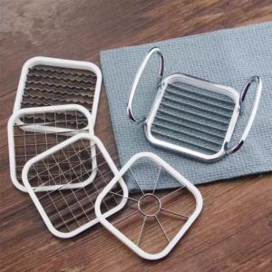 Multi-Functional Stainless Steel Fruit Slicer Wave Pattern  Cutter Mango Maker Ideal for Tea Shops And Kitchens