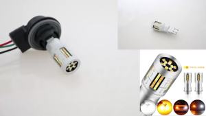 KEVANLY | 2PCS 1157 P21/5W Bay15d Car LED Bulbs Turn Signal Light T25 3157 T20 7443 W21/5W 72SMD White Yellow Brake Reverse Parking Lamps