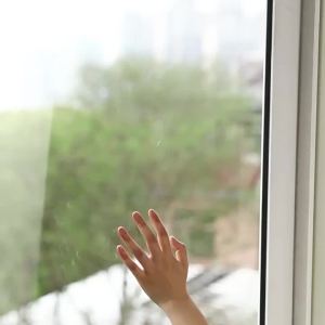 4PCS Transparent Plastic Soft PU Door Handle Kitchen Cabinet Glass Sliding Door Drawer Handle Self-Adhesive Sliding Door Handle