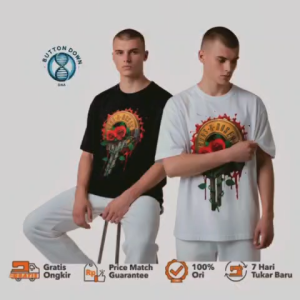 BUTTON DOWN / VIRAL Kaos dewasa distro kombinasi motif DB SHIP / pendek LAKI" dan PEREMPUAN/COTTON COMBED PREMIUM