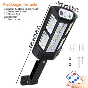 500000LM Solar LED Lights Outdoor Solar Lights Motion Sensor Waterproof Solar Garden Light Street Yard Wall Lamp with 43 LED