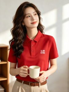 YIMAWEI | Custom Logo Printed Business Polo Shirt Red