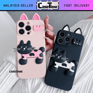 SAMSUNG A02 A02s A03 A03s A04 A04s A05 A05s A06 A12 A13 A14 A15 A16 A23 A32 A33 A34 A35 A36 A52 A52s A52 A54 A55 A56 A71 4G 5G TPU cute cat ear soft phone case casing cover 手机壳