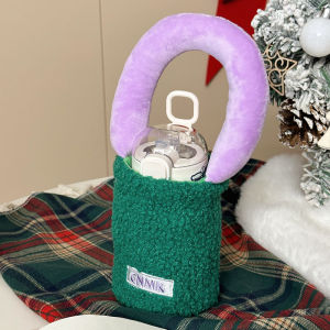 Portable Stainless Steel Insulated Water Bottle Cute Mini Size New Year Gift for Women Students with Straw Compact Cup