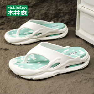 รองเท้าแตะชายหาด Mulinshen สำหรับผู้ชาย ฤดูร้อน 2024 ระบายอากาศได้ดี รองเท้าแตะชายหาดแบบสวมสบาย ยางกันลื่น ขนาดใหญ่ แบรนด์ดัง