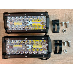 เซ็นท์บรรจุภัณฑ์ 2 ชิ้น สว่างตาเผยแพร่ 7 นิ้ว 120 W ไฟ 18000LM LED บาร์ปโปรต ไลท์แอลอีดี รูปแบบ Spotlight เฉพาะเส้นมิตร สร้างสรรค์และรถยนต์ ไฟหน้ารถ ไฟสปอร์ต