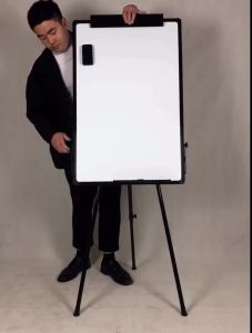 หมดถูกส่งจากคลังสินค้าในประเทศไทย กระดานฟลิปชาร์ท กระดานไวท์บอร์ด ขาตั้งและ 60x90 ซม พับเก็บได้