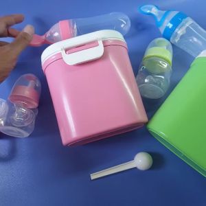 5 in 1 Paket lengkap Susu bayi sendok botol bayi empeng buah botol susu bayi 60 ml sendok susu  Tempat susu Kotak Penyimpanan box storage