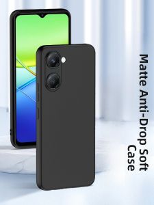 Henyou | Vivoy12 Y11 Y10 Silicone Phone Case Matte Anti-Fingerprint Anti-Sweat Full Cover Protective Shell Men Women New Model High-End Feel