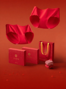 B&C.Room | Cotton Antimicrobial Red Underwear Red Socks Gift Box