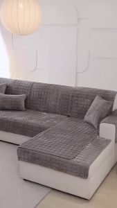 COD Sofa cushion plush sofa cushion L Shape Sofa Cover Non-Slip Seat Cover Slipcover Sala set Thicken