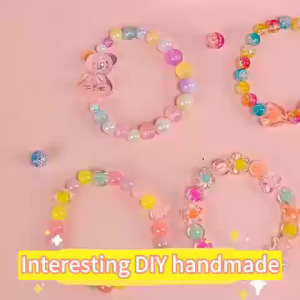 Creative DIY Handmade Beaded Toy with Accessory Set Children Creative 24 Grid Girl Jewelry MakingToy DIY Bracelet Making