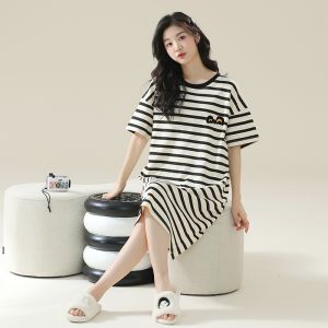 Váy ngủ MiiOW cho nữ làm bằng cotton nguyên chất rộng rãi thoáng khí thoải mái