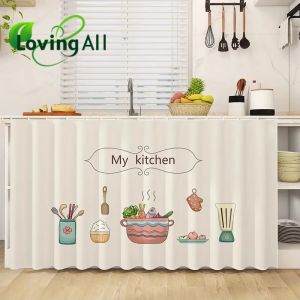 Cabinet Kitchen Curtain Dustproof Cupboard Wardrobe Cover Durable Self-Adhesive Cabinet Curtain Wardrobe Bookcase