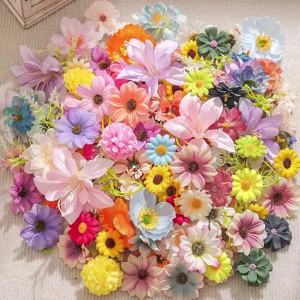20/50 Chiếc Mix Nhân Tạo Hoa Lụa 2-8CM Cho Lễ Tình Nhân Cưới Trang Trí Nhà Hoa Giả Hoa Tặng Phụ Kiện