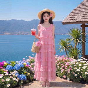 SHANGLEXIONG | Đầm Bánh Kem Công Chúa Mùa Hè Thời Trang Cho Bé Gái