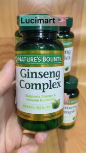 Viên uống nhân sâm Ginseng Complex Nature’s Bounty hũ 75 viên [Hàng Mỹ]
