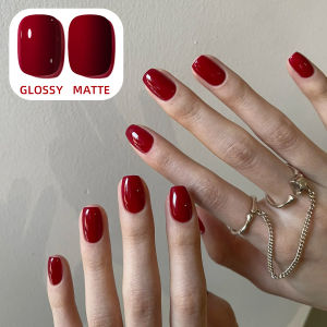 10ML Burgundy Red Gel Nail Polish Long-Lasting French Style Gel Nail Supplies For Manicure DIY Design Nail Art Varnish Winter
