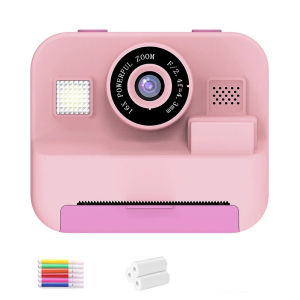 newInstant Print Camera With 32G Card Thermal Photo Printing Digital Children Camera Video Photography Educational Toy Kids Gift