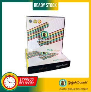 KAIN PELIKAT EKSKLUSIF GAJAH DUDUK MULTICOLOUR ✅Boleh Pilih Warna (Medium - 4000 Benang)