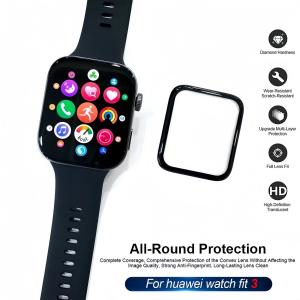 1-5pcs Full Curved Screen Protective Film For Huawei Watch FIT 3 Accessories 9D Screen Protector For Huawei Watch FIT 3 No Glass